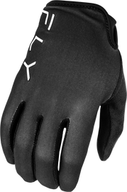 Black Fly Racing Radium Gloves with reinforced palms and adjustable wrist closures, designed for comfort and durability.
