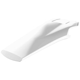White Polisport Plastics rear fender for Husqvarna 64-69150, showcasing its durable plastic construction and sleek design.