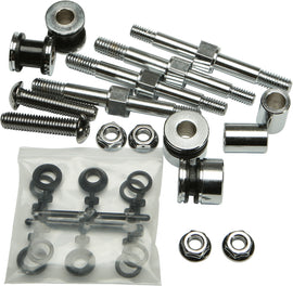 HardDrive chrome docking hardware kit with fasteners and fittings for Flstc/Sc 2005-2007, part number 820-2224.