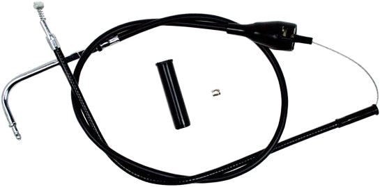 Motion Pro Black Vinyl Idle Cable 70-6362 for hydraulic control lines, showing the flexible black vinyl-coated control cable.