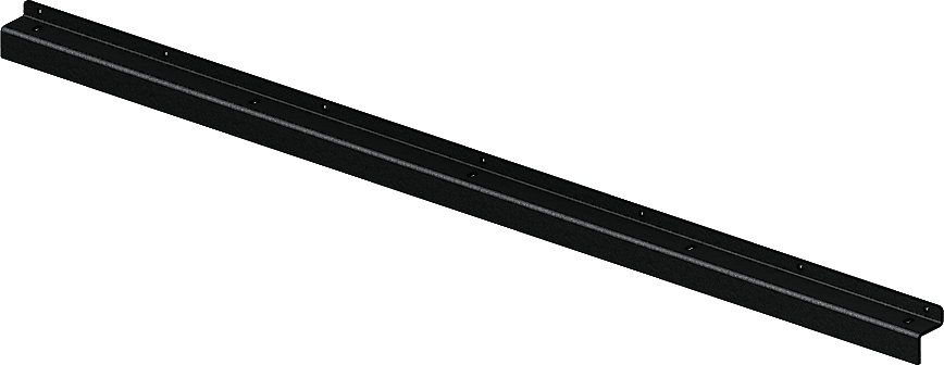KFI Products 60-inch Pro-Poly hold down bracket for mounting, shown in black with sturdy construction and secure fastening features.