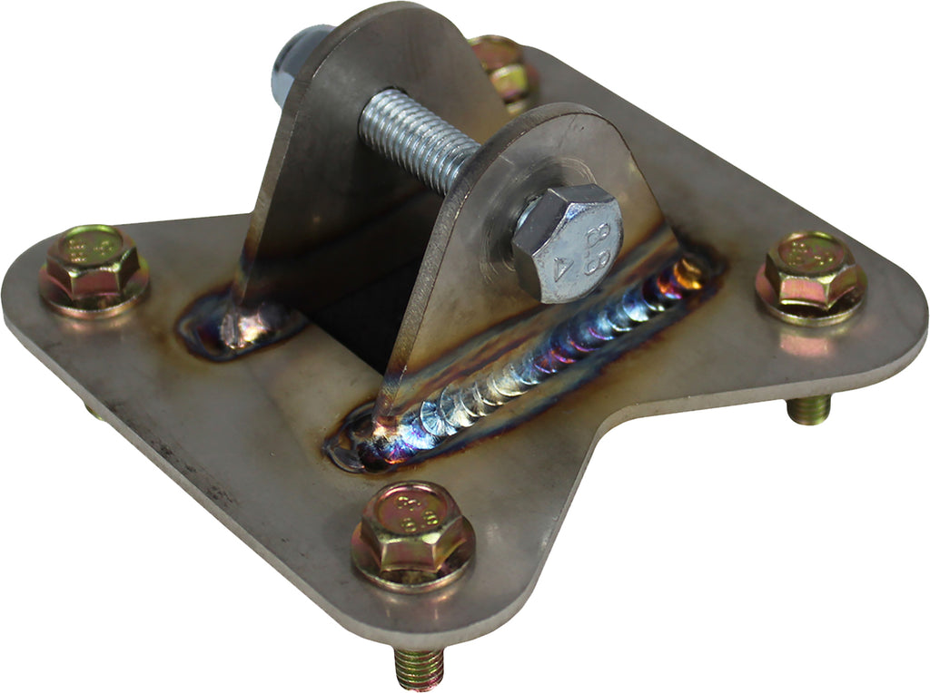 Z Broz Racing Trident Upper Shock Bracket for off-road vehicles, showing the durable metal bracket with mounting holes.