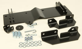 Warn Provantage Center Plow Mounting Kit 620-87355, heavy-duty brackets for snow plow installation, shown with mounting hardware.