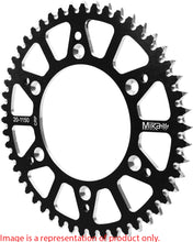 Load image into Gallery viewer, Mika Metals 48-tooth aluminium rear sprocket for Suzuki and Yamaha off-road motorcycles, durable aluminium construction.