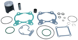 Vertex top end piston kit for Husqvarna and KTM motorcycles, includes cast 46.95mm piston and components.