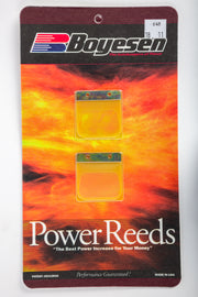 Boyesen motorcycle reeds 59-7648 for intake and carb fuel system, showing close-up of the reed valve components.