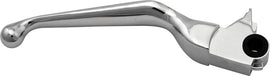 HardDrive Chrome V-Cut Brake Lever for motorcycles, showcasing sleek design and durable construction.