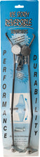 Charger l'image dans la galerie, OTTP Ice Storm Reversible Rail Mounted Ice Scratchers installed on a snowmobile for durable, reliable ice trail traction.