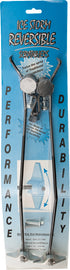 OTTP Ice Storm Reversible Rail Mounted Ice Scratchers installed on a snowmobile for durable, reliable ice trail traction.