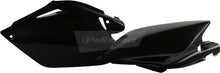 Load image into Gallery viewer, Polisport Plastics black side body panels for motorcycle, model 64-6281, featuring durable plastic construction.