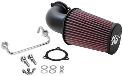 K&N Aircharger Intake System Black K63-1122 with high-performance air filter and intake tubing for improved engine airflow