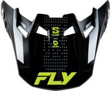 Fly Racing - Formula S Carbn Protocol Visor Black Carbon/Grey/Hi-Vis Yl/Sm - 73-4469
