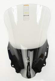 National Cycle Vstream Sport/Tour Windscreen in light smoke for Kawasaki motorcycle, shown on the bike with clear view of windscreen.
