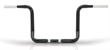 Load image into Gallery viewer, Black Burly Brand 13-inch Bagger Bar with 1.25-inch diameter, installed on a motorcycle handlebar for a rugged look.