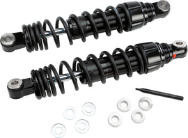 HardDrive Sportster Monotube Shock absorber, 14-inch, rebound adjustable, heavy-duty motorcycle suspension component.