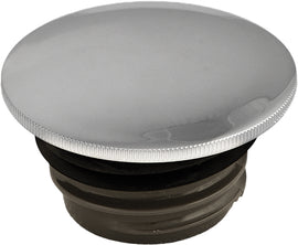 HardDrive chrome vented gas cap screw-in style for vehicles, smooth finish, designed for secure fitting and durability