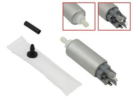 SP1 electric fuel pump for intake and carburetor systems, featuring a compact design and durable construction.