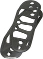 Cometic lower right rocker cover gasket for Evo X engine, shown in black rubber with metal reinforcement, designed for sealing.