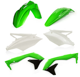 Acerbis plastic kit original 26858-35909 showing various black plastic motorcycle fairing pieces and panels.