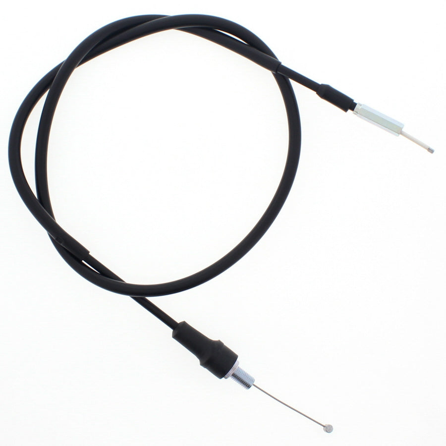 All Balls throttle cable 24-51192 for hydraulic control lines, showing the black cable with metal fittings and protective casing.