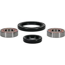 Load image into Gallery viewer, Pivot Works Premium Drive Wheel Bearing Kit 22-51051P with bearings and components for motorcycle wheel assembly.