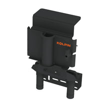 Load image into Gallery viewer, Kolpin chainsaw press with tool clamp lock, shown with metal press and adjustment components for secure chainsaw handling.
