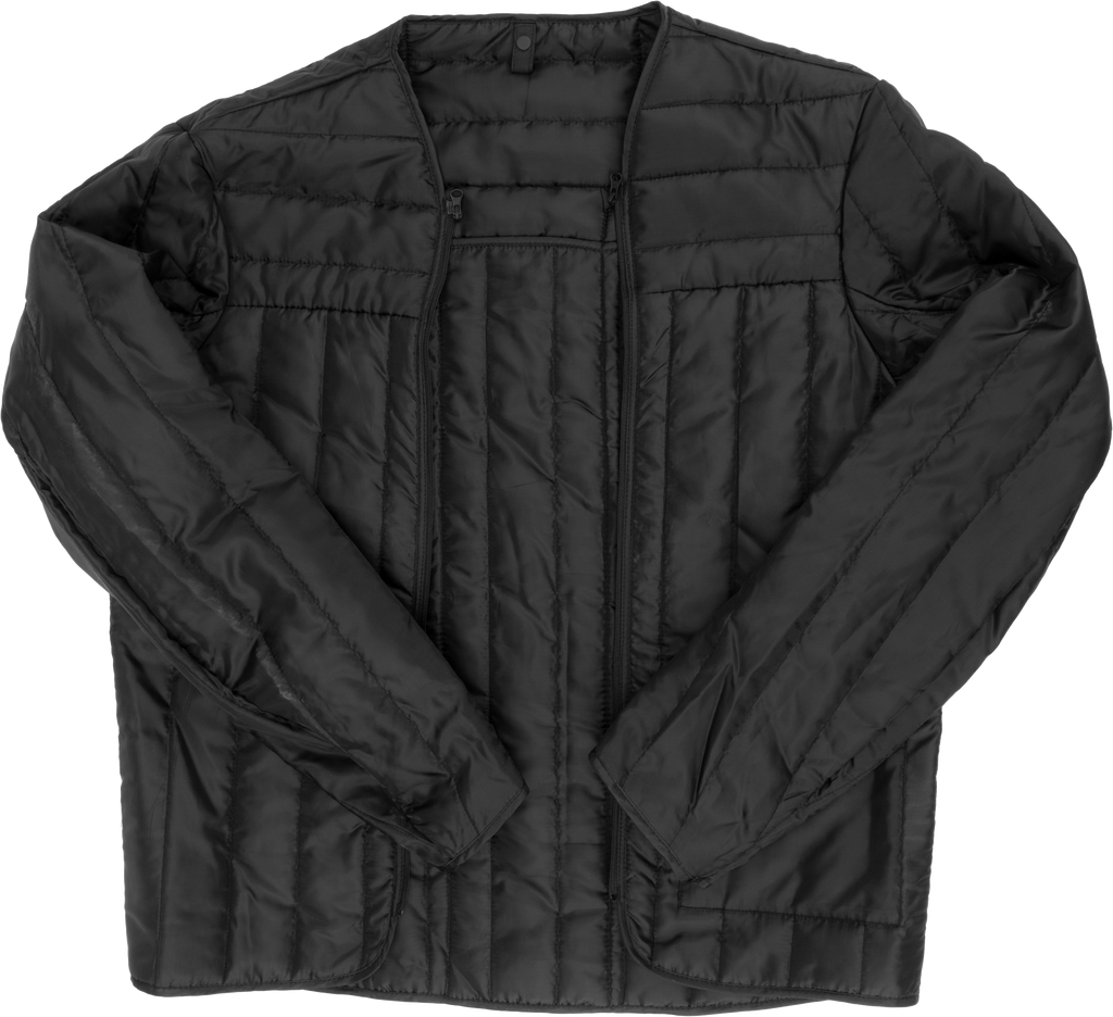 Fly Racing Off Grid Jacket thermal liner with quilted fabric and zipper, designed for added warmth and comfort.