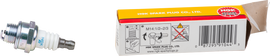 NGK Spark Plug #91044/04 2-BMR7A showing its ceramic insulator and metal threaded shell for automotive engine use.