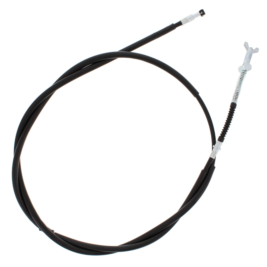 All Balls rear hand brake cable 24-54019 for motorcycle, showing a close-up of the cable and control line components.