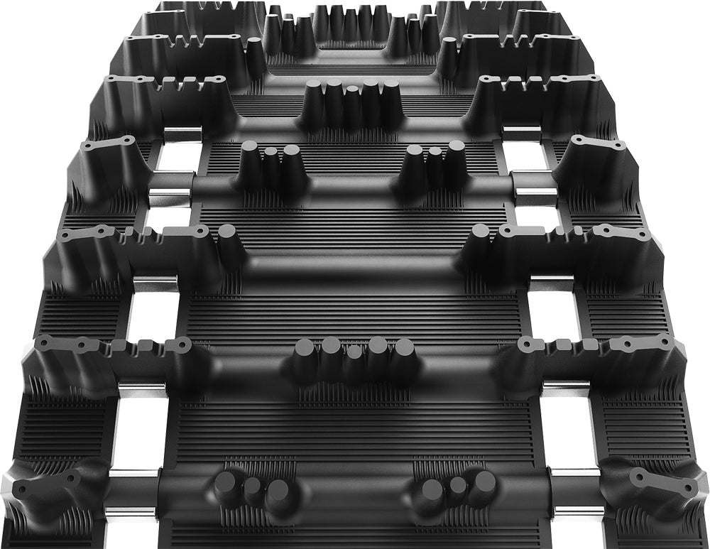 Camso Tire 2.52 Pitch Freeride Track with 14-inch width and 54-9033 model, showing the rugged rubber tracks for off-road vehicles.