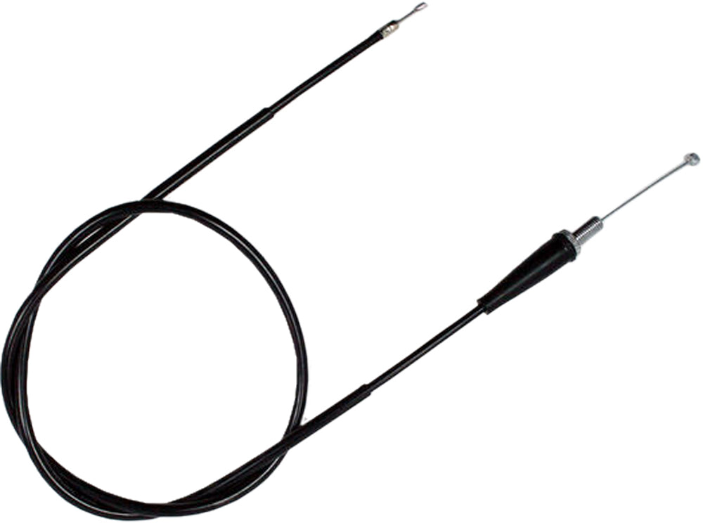Black vinyl throttle cable by Motion Pro, 70-2062, showing the flexible cable and fittings for motorcycle or ATV control.