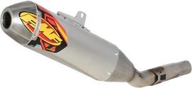 FMF Racing PC4 Hex Mflr exhaust for Kawasaki 79-042409, showing the black metal muffler with mounting hardware.