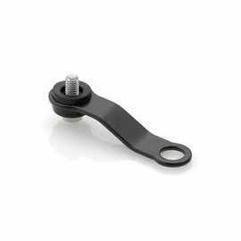 RIZOMA black reservoir mounting kit with hardware components, designed for motorcycle or vehicle fluid reservoirs.