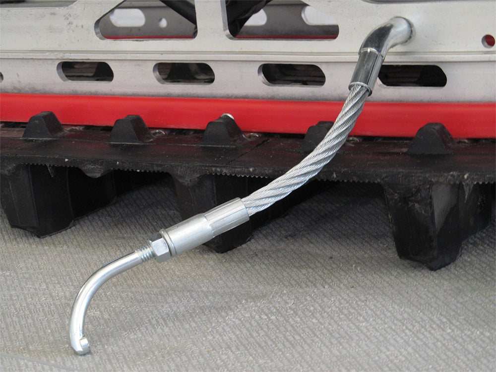 BTL DESIGNS Dura Flex Ice Scratchers Kit showing durable ice scratchers with mounting hardware for ice fishing.