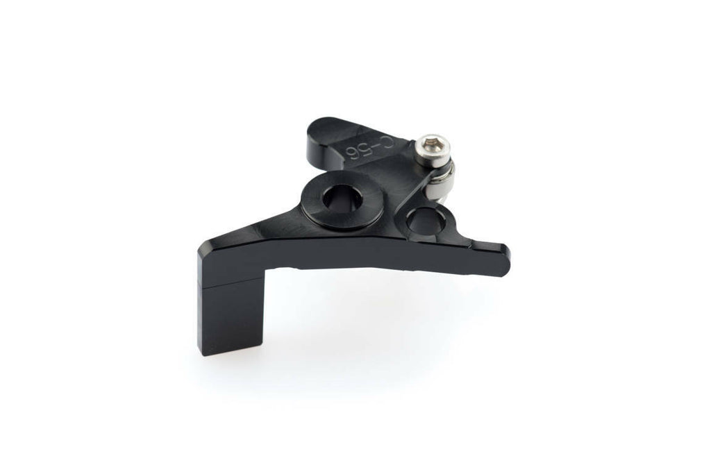 Black PUIG lever adapter clutch for motorcycle, showcasing the sleek, durable lever design on a neutral background.