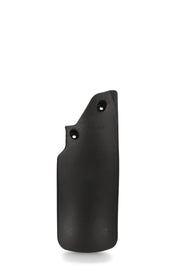 Acerbis black mud flap designed for KX450 motocross bike, durable plastic construction with mounting hardware visible.