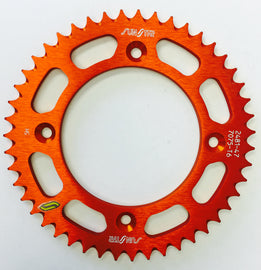 Sunstar aluminum rear sprocket with 47 teeth for Husqvarna and KTM motorcycles, 428 chain size, black finish visible in the image.