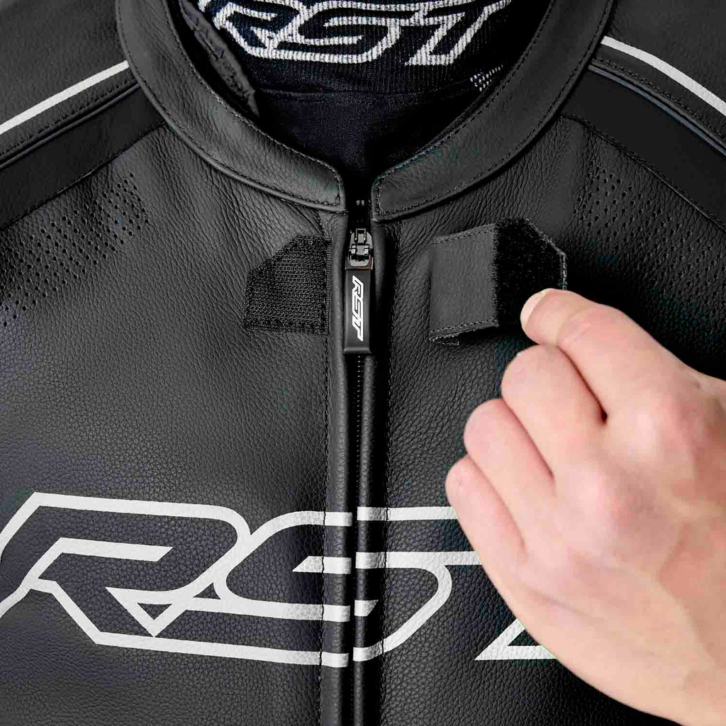 S1 D3o Suit Blk/Whi Leather Md
