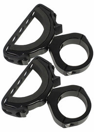 ModQuad Can-Am Maverick X3 fire extinguisher mount in black, designed for bar installation on the Can-Am Maverick X3 UTV.