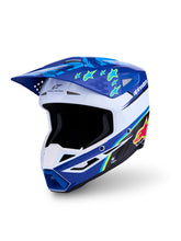 Load image into Gallery viewer, S M3 Falcon Helmet Ece06/Dot Blu/Wh/Blk/Pink Fl/Yl Fl Gl Lg