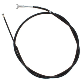 All Balls rear hand brake cable 24-54036 for motorcycle, showing the cable with protective casing and connection ends.