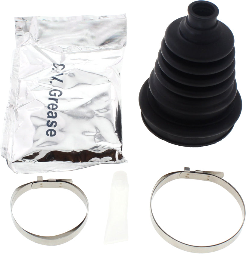 All Balls universal drive boot kit 21-95034 showing black rubber boots and replacement parts for drive components.