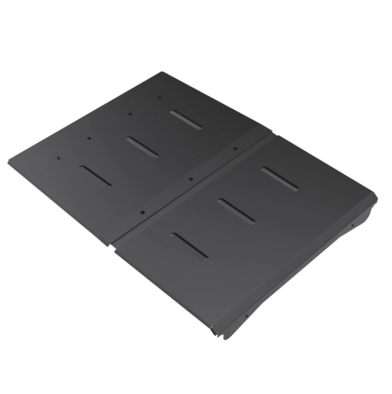 Steel roof cargo can by Kolpin with secure latches and mounting hardware, shown mounted on a vehicle roof.