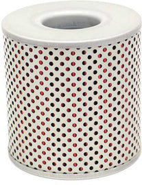 K&N Oil Filter 56-0126 showing the cylindrical filter with black rubber sealing edges and metal mounting base.