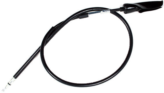 Motion Pro Black Vinyl Clutch Terminator LW Cable for hydraulic control lines, showing the black vinyl coating and cable end.