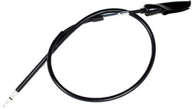 Motion Pro Black Vinyl Clutch Terminator LW Cable for hydraulic control lines, showing the black vinyl coating and cable end.