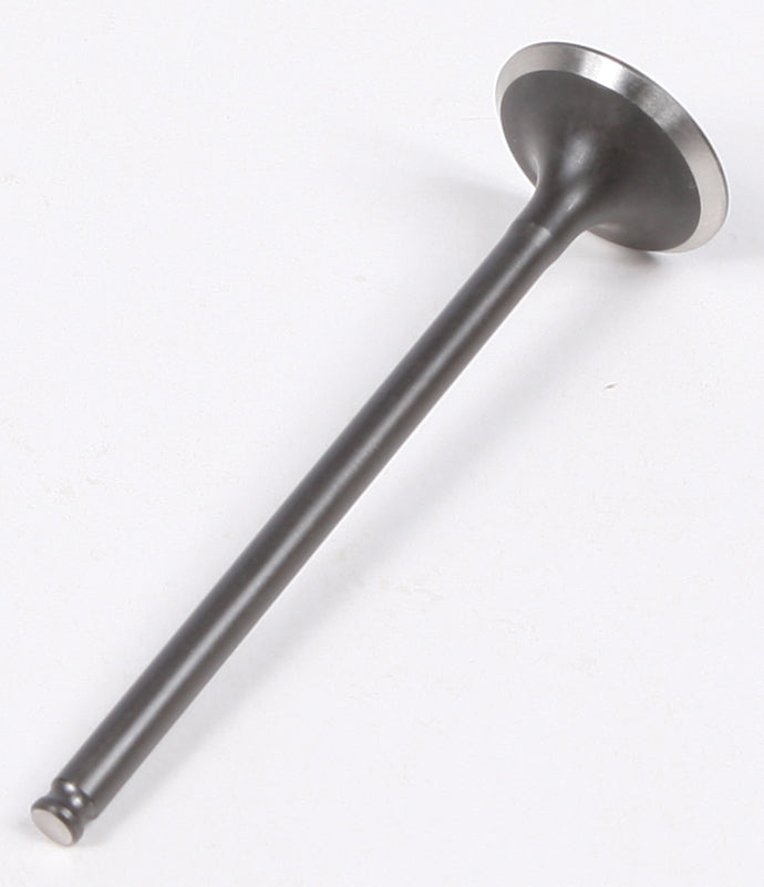 ProX Racing Parts steel exhaust valve for engine, detailed view showing the precision-machined surface and design.