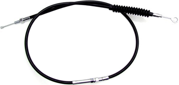 Motion Pro black vinyl clutch LW cable for hydraulic control lines, showing a close-up of the durable cable and fittings.