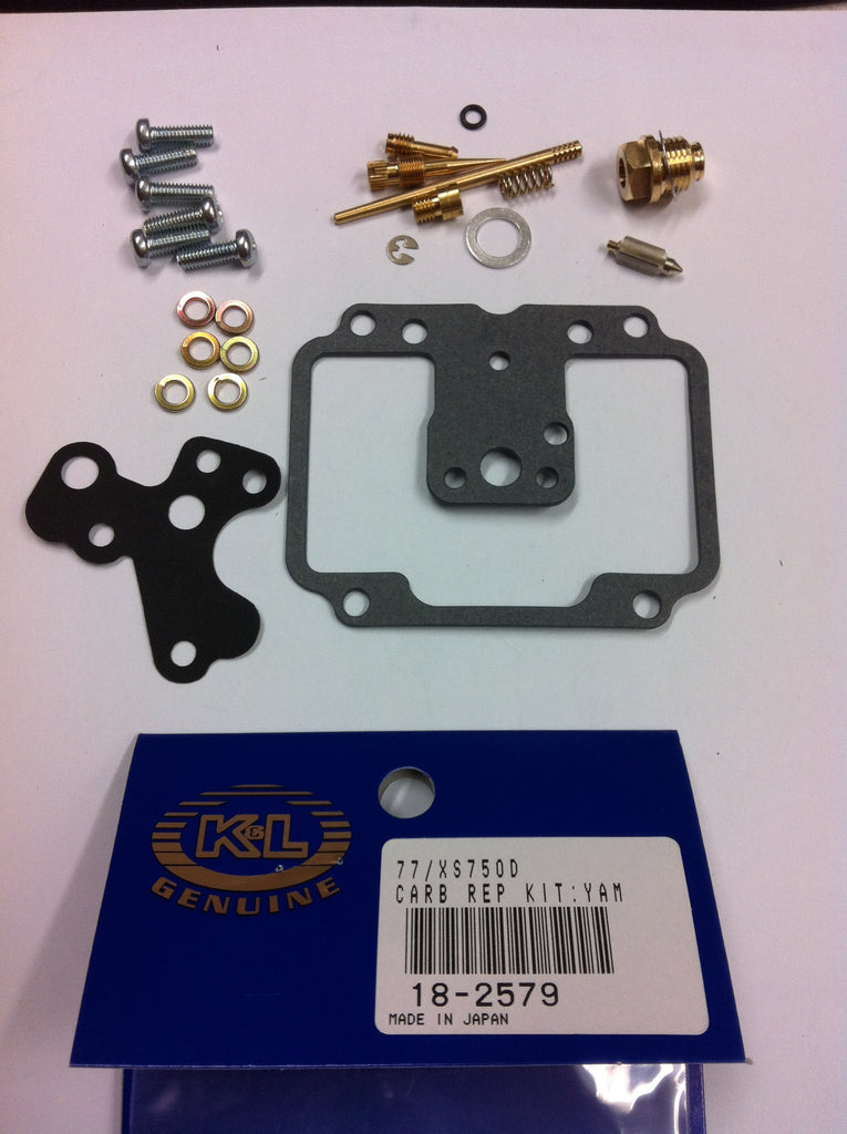 K&L Carburetor Repair Kit 118-2579 for intake and fuel system, includes gaskets and components on a white background.