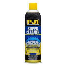 PJ1 Products Super Cleaner chemical bottle, California Compliant, 19 fl oz, used for cleaning and maintenance.